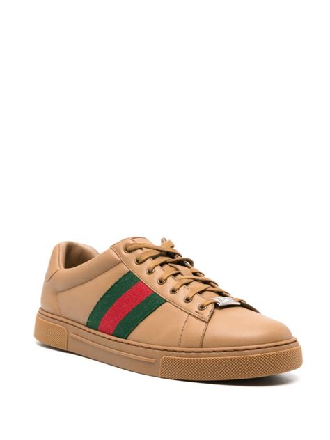 gucci ace brown|farfetch gucci ace.